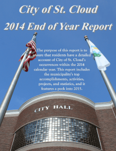 City of St. Cloud End of Year Report for 2014