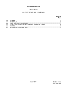 Sanitary Sewer - City of Middleton