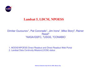 Landsat 5, LDCM, NPOESS