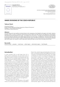 Inner divisions of the Czech Republic