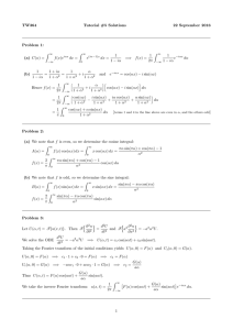 TW364 Tutorial #5 Solutions 22 September 2016 Problem 1: (a) C(α