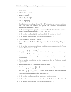 Zill Differential Equations 9e Chapter 14 Form A 1. Define erf(x). 2