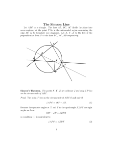 Simson`s Theorem.