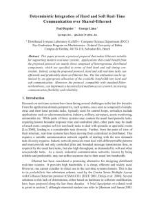 Deterministic Integration of Hard and Soft Real-Time