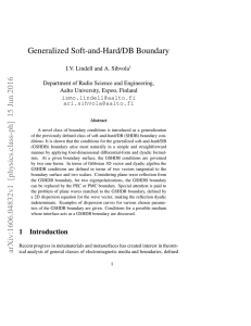 Generalized Soft-and-Hard/DB Boundary arXiv