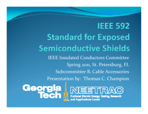 Standard for Exposed Semiconductive Shields