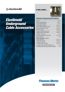 CAT03.10 Elastimold Underground Cable Accessories