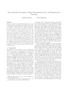 Near-separable Non-negative Matrix Factorization with l1 and