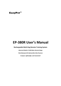 EP-380R User`s Manual
