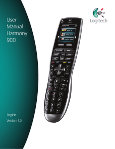 User Manual User Manual Harmony 900