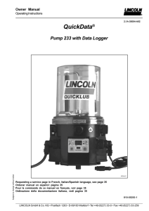 Data Logger version of Quicklube Pump