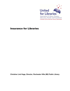 Insurance for Libraries - American Library Association