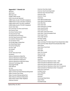 Appendix F - Brands List