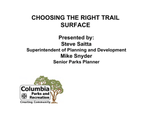 CHOOSING THE RIGHT TRAIL SURFACE