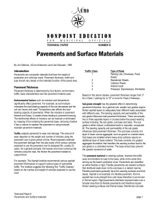 Pavements and Surface Materials - CT NEMO Program