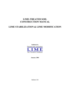 Lime Treated Soil Construction Manual