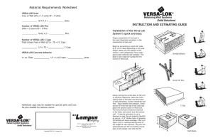 Material Requirements Worksheet INSTRUCTION AND