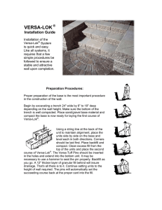 Versa-Lok® Installation Guide (pdf 186KB)