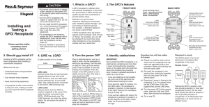 Installing and Testing a GFCI Receptacle