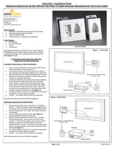 PDF Instruction Sheet - Flat Panel TV Cable Organizer Kits from