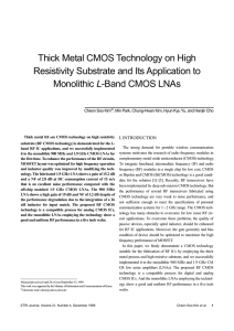 Thick Metal CMOS Technology on High Resistivity