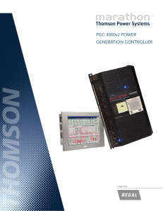 PGC 4000v2 POWER GENERATION CONTROLLER