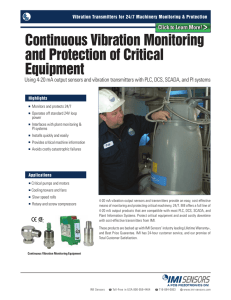 Continuous Vibration Monitoring and Protection of Critical Equipment
