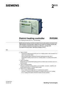 District heating controller RVD260