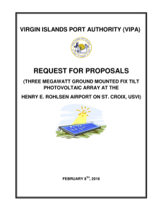 The VI Port Authority has issued a Request for Proposals seeking to