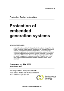 Protection of embedded generation