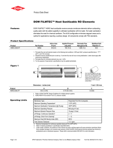 DOW FILMTEC HSRO 4040 FF - The DOW Chemical Company