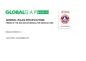 GENERAL RULES SPECIFICATIONS