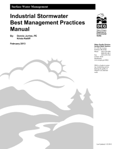 Industrial Stormwater Best Management Practices Manual