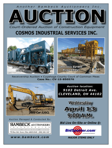 View Auction Brochure - Bambeck Auctioneers Inc