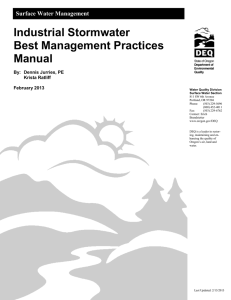 Industrial Stormwater Best Management Practices