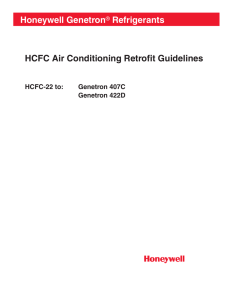 HCFC Air Conditioning Retrofit Guidelines HCFC