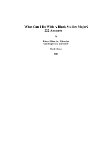 What Can I Do With A Black Studies Major? 222 Answers