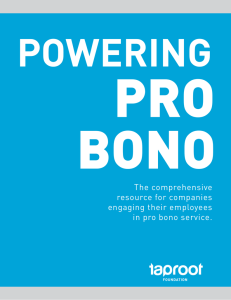 Powering Pro Bono - Taproot Foundation