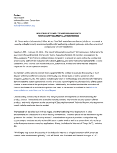 Press Release - Industrial Internet Consortium