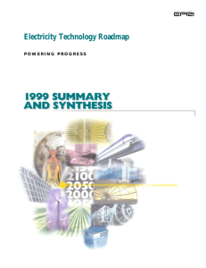 Electricity Technology Roadmap - Electric Power Research Institute