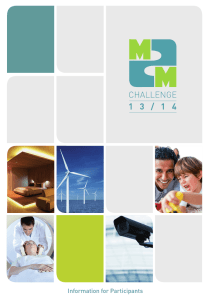 the M2M Challenge guidelines for participants