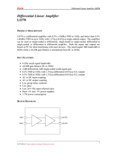 Differential Linear Amplifier LI370
