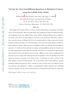 Solving the Advection-Diffusion Equations in Biological Contexts