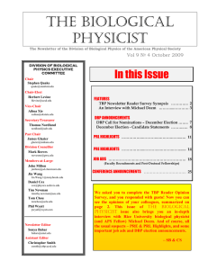 October 2009 Newsletter - American Physical Society