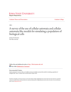 A survey of the use of cellular automata and cellular automata