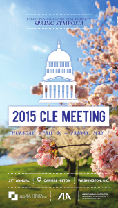 27th Annual Spring CLE Symposia