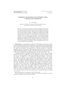 modeling multicellular systems using