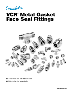 VCR® Metal Gasket Face Seal Fittings