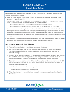 BL-5309 Flow biCoder Installation Guide