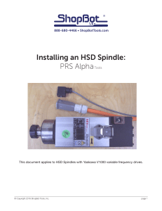 Installing an HSD Spindle